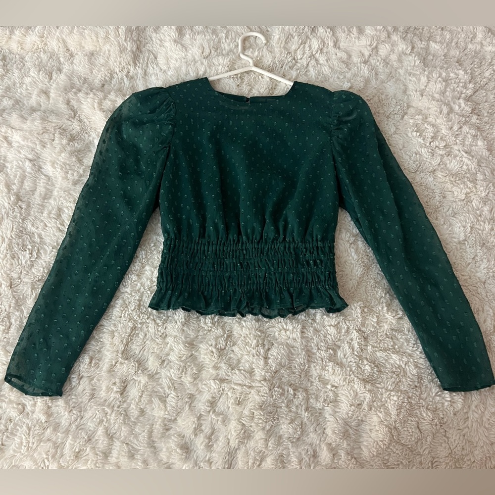 Express green blouse
